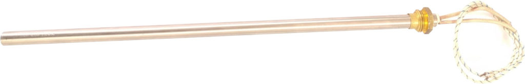 Resistencia de cartucho 230V 400W L300mm D10mm I50 y rosca 3/8
